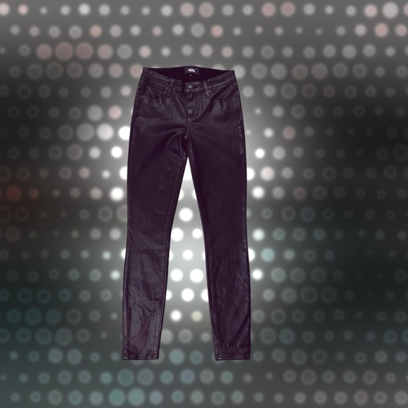 NWOT PAIGE Denim ‘Verdugo Ultra Skinny’ Jeans in “Black Fog Luxe Coating” Sz 26 - Picture 3 of 16